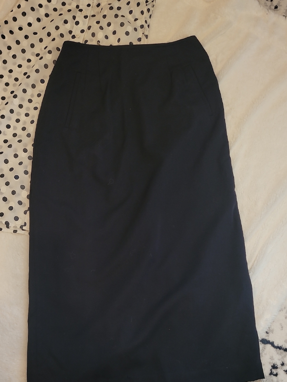 Liz Claiborne Navy Tailored Pencil Skirt